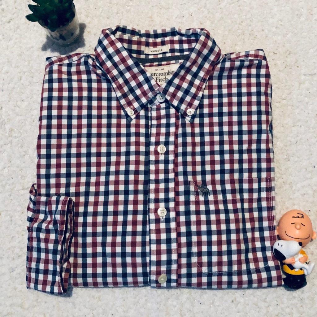 Abercrombie Muscle Fit Button Down Shirt Medium